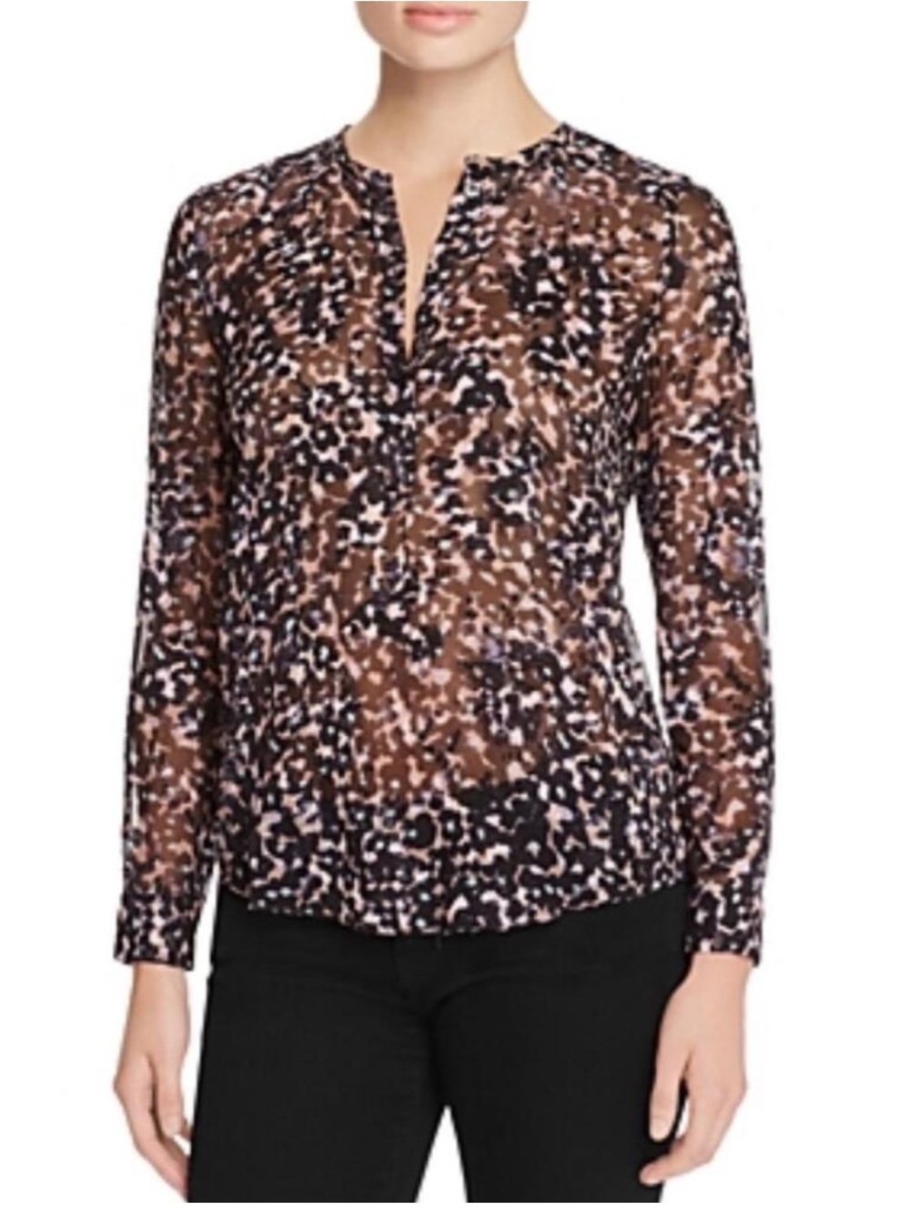 Rebecca Taylor Silk Blend Oleander Blouse